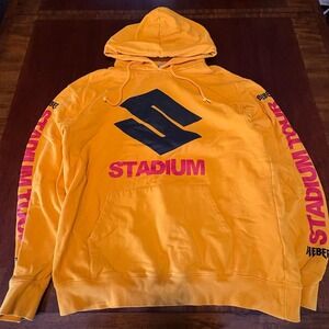Justin Bieber Stadium Hoodie Yellow Team Bieber Purpose Tour 2017 Hoodie Large